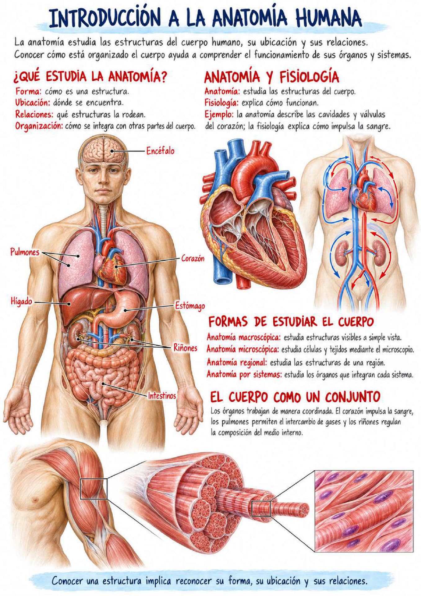 Página del atlas: Introducción a la Anatomía Humana